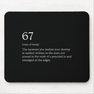 Damen 67 Definition Meme V-Ausschnitt  Mousepad