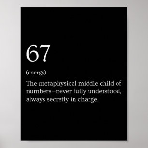 Damen 67 Definition Meme V-Ausschnitt Poster