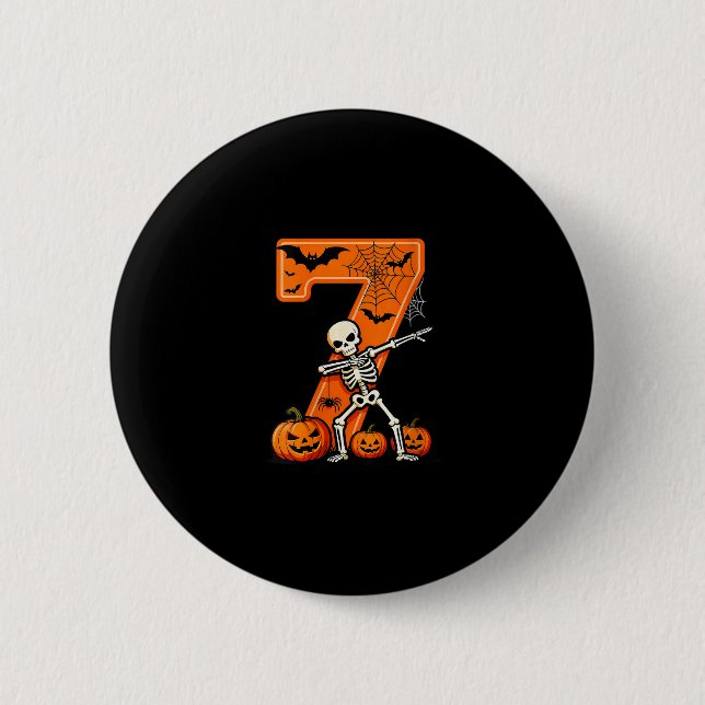 Damen 67 Six Seven Meme Paar passende Skelett  Button (Vorderseite)
