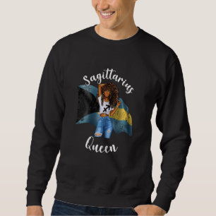 Damen Afro Bahaman Schütze Königin Schwarz Damen Sweatshirt