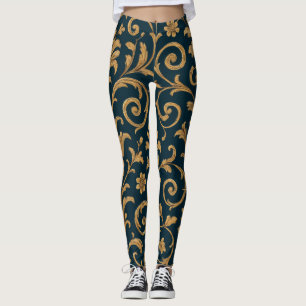 Damen-All-Over-Print-Stil-Gym- und Casual-  Leggings