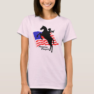 Damen-amerikanisches Cowgirl-Baby - Puppe T - T-Shirt