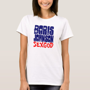 Damen-angepasste Spitze Boris Johnson SEXGOD T-Shirt