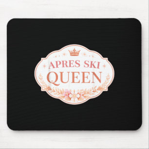 Damen Après-Ski-Königin Skifahrerin Mädchen Skilie Mousepad