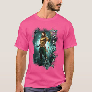 Damen Aquaman Film Meeresleben V-Ausschnitt lustig T-Shirt