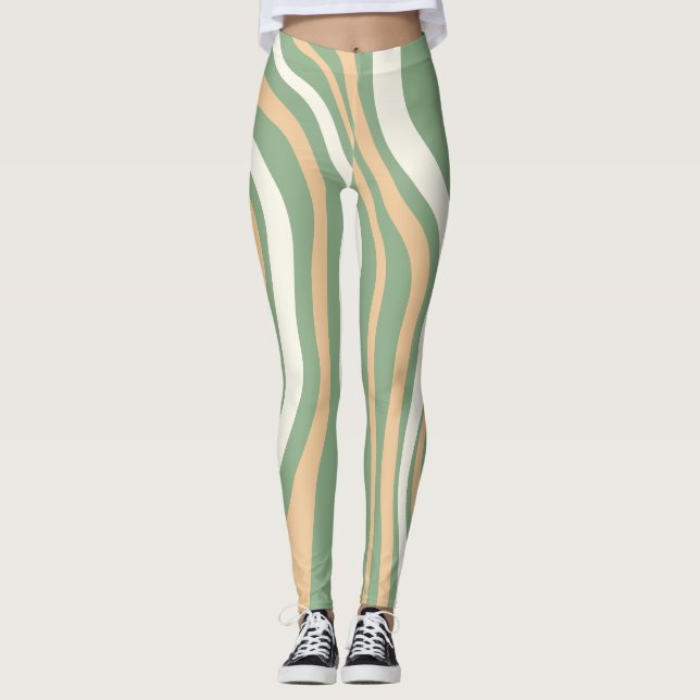 Damen Ästhetik Mode Leggings (Vorderseite)