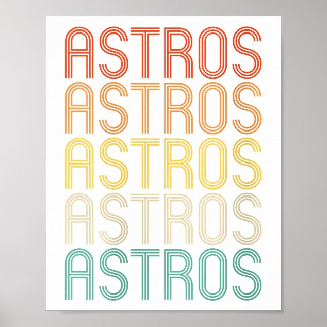 Damen Astros  Poster (Vorne)