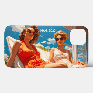 Damen auf einem Miami-Sonnendeck Case-Mate iPhone Hülle