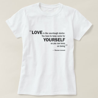 Damen-Baby - Puppe T - 'Liebe ist wie Sauerteig… " T-Shirt