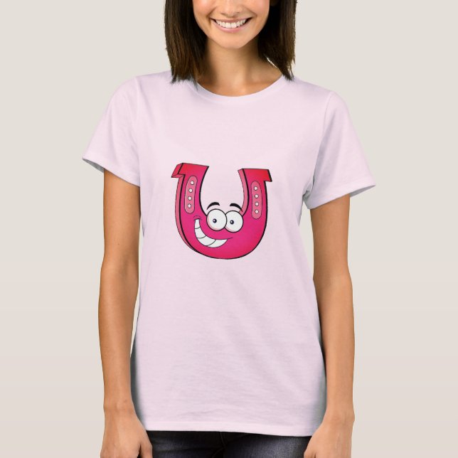 Damen Basic Hufeisen-Werfen Tee (Vorderseite)