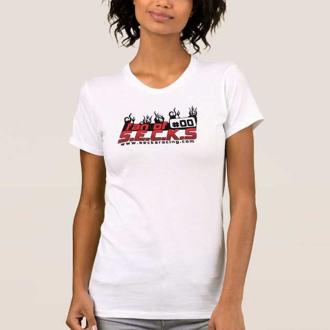Damen-Behälter-Spitze (angepasst) T-Shirt (Vorderseite)