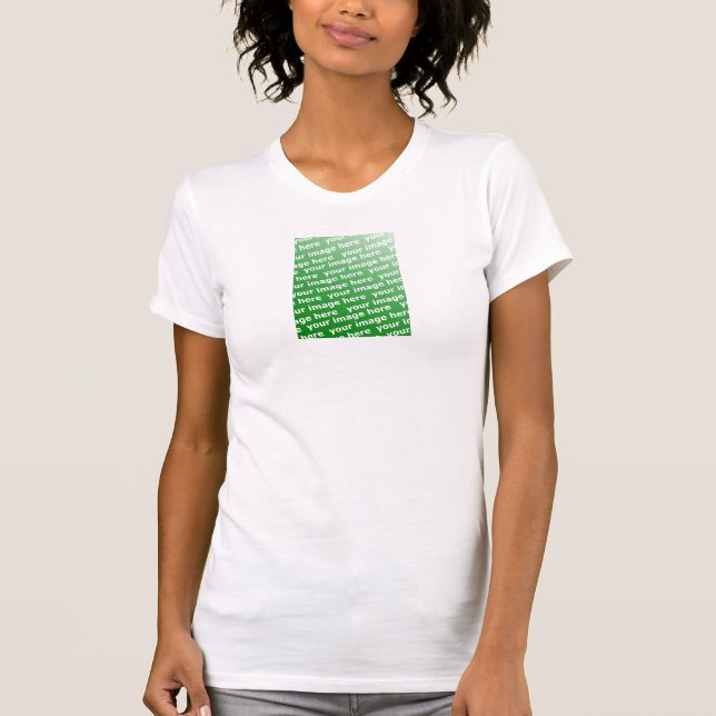 Damen-Behälter-Spitze (angepasst) T-Shirt (Vorderseite)