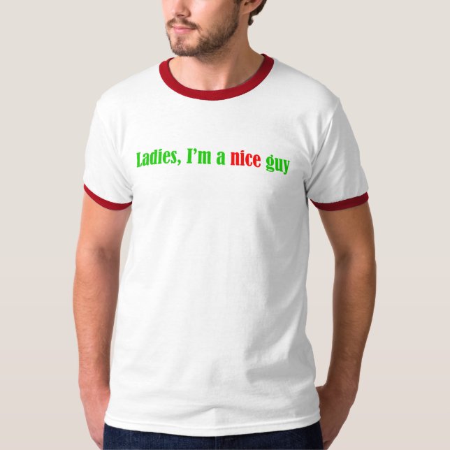 Damen, bin ich ein Nizza Typ T-Shirt (Vorderseite)