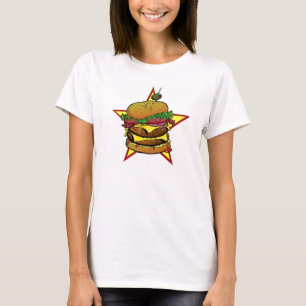 Damen-Cheeseburger-T-Shirt T-Shirt