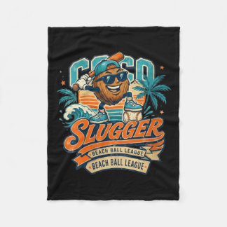 Damen Coco Slugger Baseball Retro Coco Sports Fleecedecke