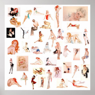 Damen-Damen-Damen! Leinwand-Druck Poster