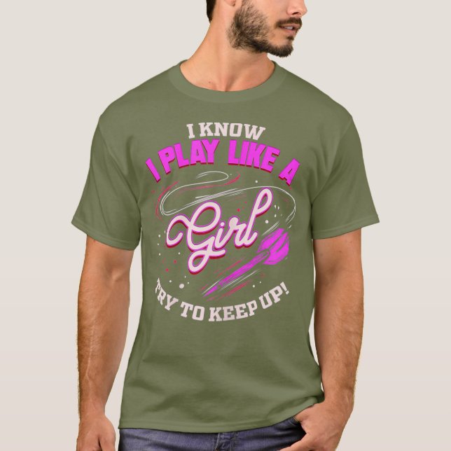 Damen Dart Player Girl Darts Fan Geschenk für Dart T-Shirt (Vorderseite)