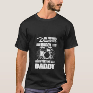 Damen Drum Player Meine Lieblings-Drummer-Buddy ru T-Shirt