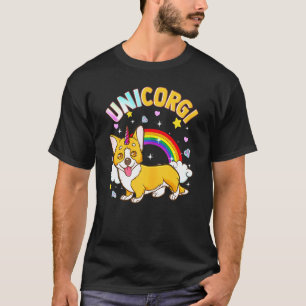Damen Einhorn Corgi Crossover Unicorgi T-Shirt
