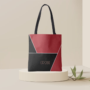 Damen Elegant Einfaches Muster Schwarz Cute Tote B