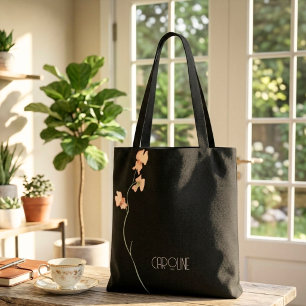 Damen Elegant Schwarz Floral Boho Cute
