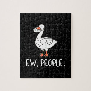 Damen Ew Leute Funny Duck Face Maske Puzzle