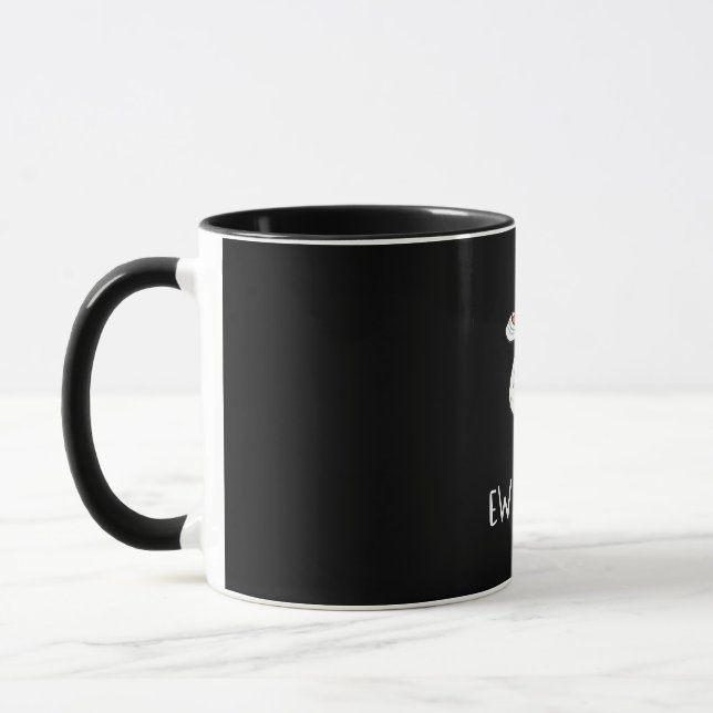 Damen Ew Leute Funny Duck Face Maske Tasse (Links)