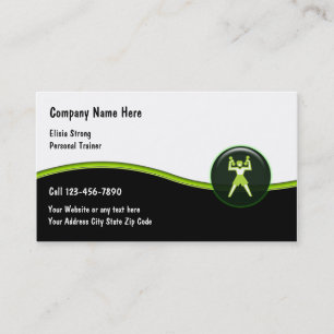 Damen-Fitness-Geschäfts-Karten Visitenkarte