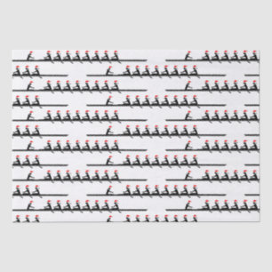 Damen Frauen Weihnachtsmann Hut Rudern Ruderer Cre Seidenpapier