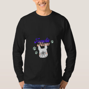Damen Frenchie Mama Französische Bulldogge Mama Fr T-Shirt