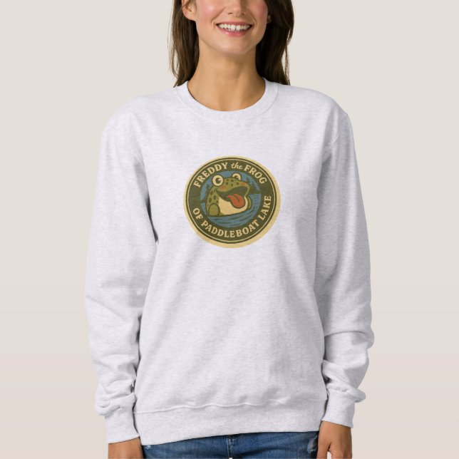 Damen-Frosch-T-Shirt Sweatshirt (Vorderseite)