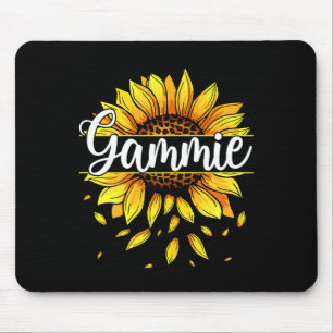 Damen-Gammie mit gelber Sonnenblumen-Blumengrafik Mousepad