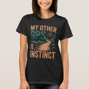 Damen Geocaching Wandern Lustig V-Ausschnitt T-Shirt