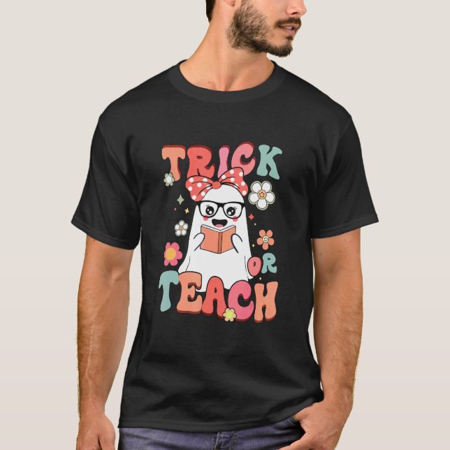 Damen Ghost Trick oder Lehre für Lehrer T-Shirt (Vorderseite)