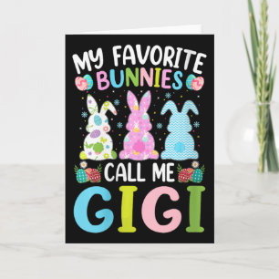 Damen Gigi Bunny Meine Lieblingskaninchen nennen m Karte
