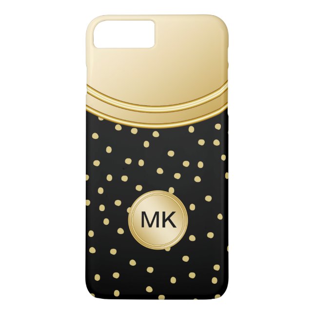 Damen-Goldberufliche Monogramm-Hüllen Case-Mate iPhone Hülle (Rückseite)