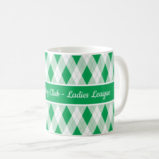 Damen Golf Liga Kaffeetasse (VorderseiteRechts)