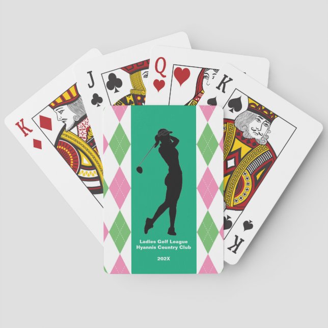 Damen-Golf-Liga - Spielkarten (Rückseite)