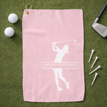 Damen-Golf-Silhouette personalisierte Monogramm-St