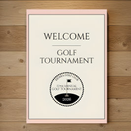 Damen-Golfturnier-Willkommensposter Poster