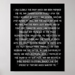 Damen Gothic Edgar Allan E Memento Mori Totenkopf Poster