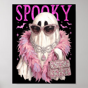 Damen Grusel Süße Glamour Geist Sonnenbrille Hallo Poster