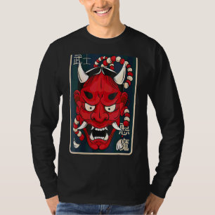Damen Hannya Maske Japanische Demomaske T-Shirt