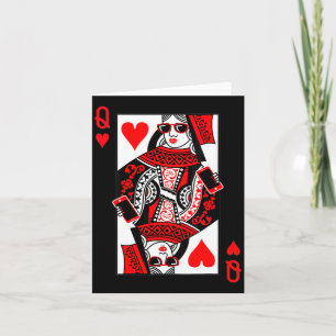 Damen Herz Königin - Vintage Valentinstag C Karte