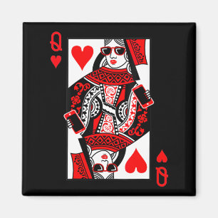 Damen Herz Königin - Vintage Valentinstag C Magnet