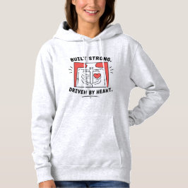 Damen-Hoodie | Minimalistisches Herz- und Skelett- Hoodie