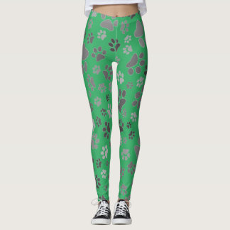 Damen-Hosen mit Pfotenabdruck Leggings