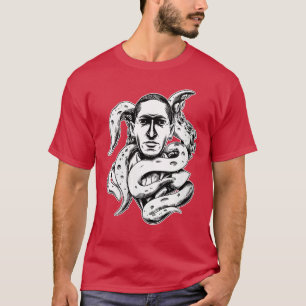 Damen HP LOVECRAFT CTHULHUENTACLES VINTAGE HORROR T-Shirt
