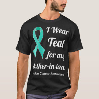 Damen Ich Trage Türkis Für Meine Schwiegermutter V T-Shirt
