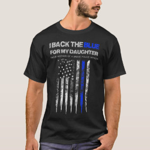 Damen Ich unterstütze das Blau für meine Tochter d T-Shirt